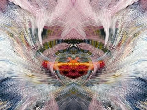 Design element for graphics Visionary surreal artworks Fractal Wall Art Des.. Stock Illustration