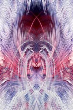 Design element for graphics Visionary surreal artworks Fractal Wall Art Des.. Stock Illustration
