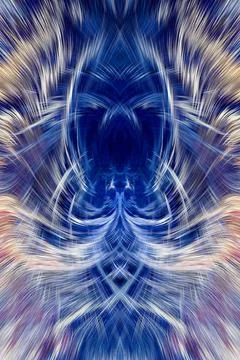 Design element for graphics Visionary surreal artworks Fractal Wall Art Des.. Illustrazione stock