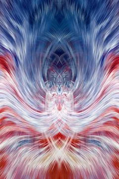 Design element for graphics Visionary surreal artworks Fractal Wall Art Des.. Illustrazione stock