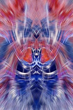 Design element for graphics Visionary surreal artworks Fractal Wall Art Des.. Stock Illustration