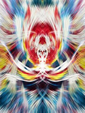 Design element for graphics Visionary surreal artworks Fractal Wall Art Des.. Stock Illustration