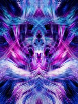 Design element for graphics Visionary surreal artworks Fractal Wall Art Des.. Stock Illustration