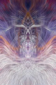 Design element for graphics Visionary surreal artworks Fractal Wall Art Des.. Stock Illustration