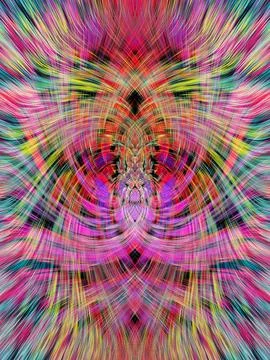Design element for graphics Visionary surreal artworks Fractal Wall Art Des.. Stock Illustration