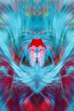 Design element for graphics Visionary surreal artworks Fractal Wall Art Des.. Stock Illustration