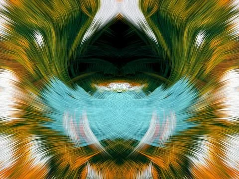 Design element for graphics Visionary surreal artworks Fractal Wall Art Des.. Stockillustratie