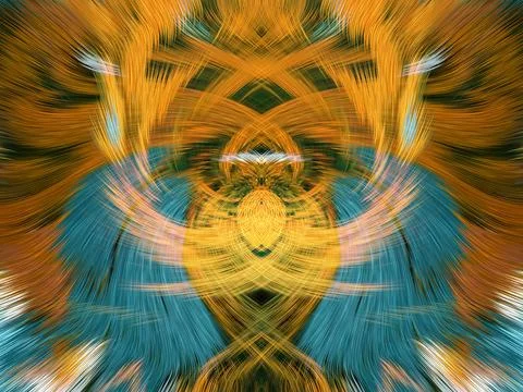 Design element for graphics Visionary surreal artworks Fractal Wall Art Des.. Stock Illustration