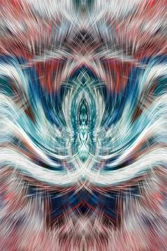 Design element for graphics Visionary surreal artworks Fractal Wall Art Des.. Stock Illustration