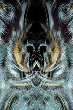 Design element for graphics Visionary surreal artworks Fractal Wall Art Des.. Stock Illustration