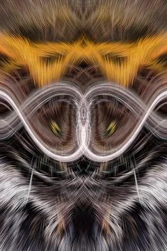 Design element for graphics Visionary surreal artworks Fractal Wall Art Des.. 스톡 일러스트