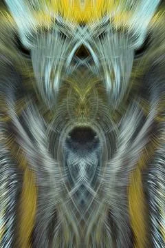 Design element for graphics Visionary surreal artworks Fractal Wall Art Des.. Stock Illustration