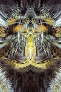 Design element for graphics Visionary surreal artworks Fractal Wall Art Des.. Stock Illustration