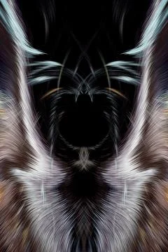 Design element for graphics Visionary surreal artworks Fractal Wall Art Des.. Illustrazione stock