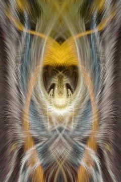 Design element for graphics Visionary surreal artworks Fractal Wall Art Des.. Stock Illustration