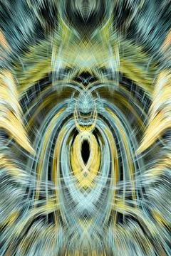 Design element for graphics Visionary surreal artworks Fractal Wall Art Des.. Stock Illustration