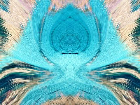 Design element for graphics Visionary surreal artworks Fractal Wall Art Des.. Stock Illustration