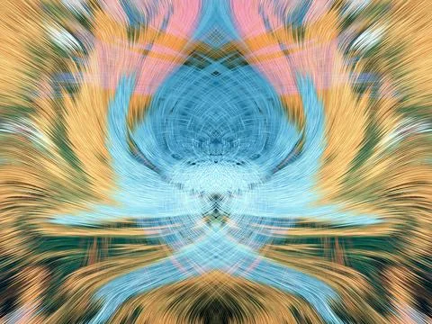 Design element for graphics Visionary surreal artworks Fractal Wall Art Des.. Illustrazione stock