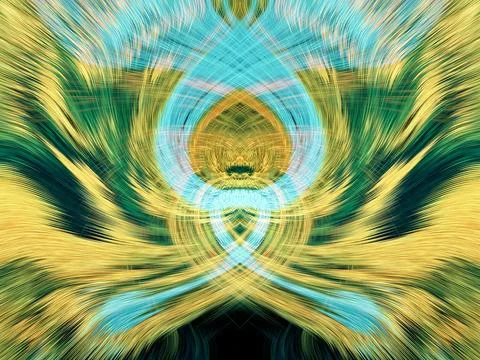 Design element for graphics Visionary surreal artworks Fractal Wall Art Des.. Stock Illustration