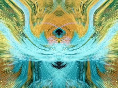 Design element for graphics Visionary surreal artworks Fractal Wall Art Des.. 스톡 일러스트