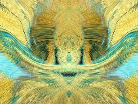 Design element for graphics Visionary surreal artworks Fractal Wall Art Des.. Stock Illustration