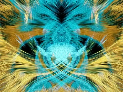 Design element for graphics Visionary surreal artworks Fractal Wall Art Des.. Stock Illustration