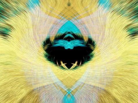 Design element for graphics Visionary surreal artworks Fractal Wall Art Des.. Stock Illustration