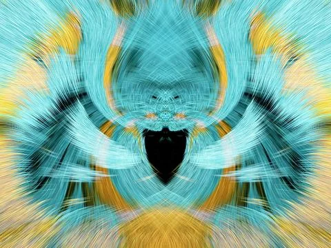 Design element for graphics Visionary surreal artworks Fractal Wall Art Des.. Stockillustratie