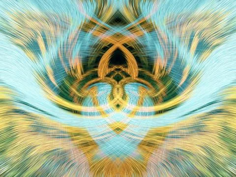 Design element for graphics Visionary surreal artworks Fractal Wall Art Des.. 스톡 일러스트