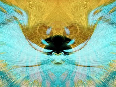 Design element for graphics Visionary surreal artworks Fractal Wall Art Des.. Stock Illustration