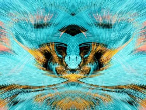 Design element for graphics Visionary surreal artworks Fractal Wall Art Des.. 스톡 일러스트
