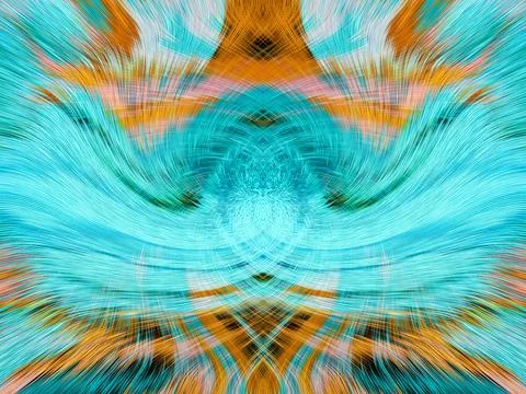 Design element for graphics Visionary surreal artworks Fractal Wall Art Des.. Stock Illustration