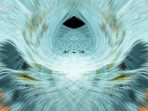 Design element for graphics Visionary surreal artworks Fractal Wall Art Des.. Stock Illustration
