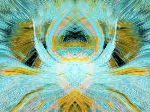Design element for graphics Visionary surreal artworks Fractal Wall Art Des.. Stock Illustration