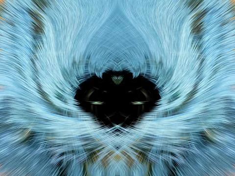Design element for graphics Visionary surreal artworks Fractal Wall Art Des.. Illustrazione stock