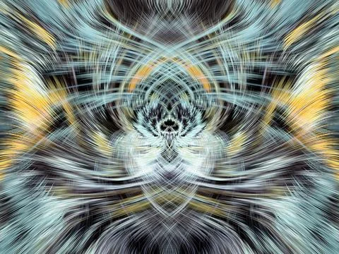 Design element for graphics Visionary surreal artworks Fractal Wall Art Des.. Stock Illustration