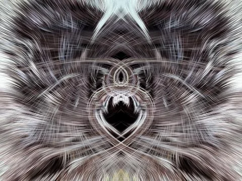 Design element for graphics Visionary surreal artworks Fractal Wall Art Des.. Stockillustratie