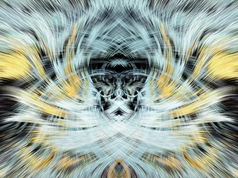 Design element for graphics Visionary surreal artworks Fractal Wall Art Des.. Illustrazione stock