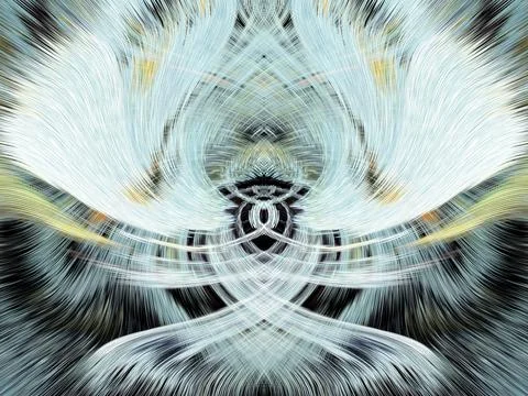 Design element for graphics Visionary surreal artworks Fractal Wall Art Des.. Stock Illustration