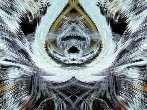 Design element for graphics Visionary surreal artworks Fractal Wall Art Des.. Illustrazione stock