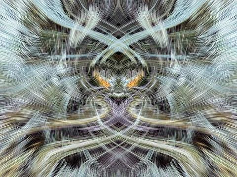 Design element for graphics Visionary surreal artworks Fractal Wall Art Des.. Stock Illustration