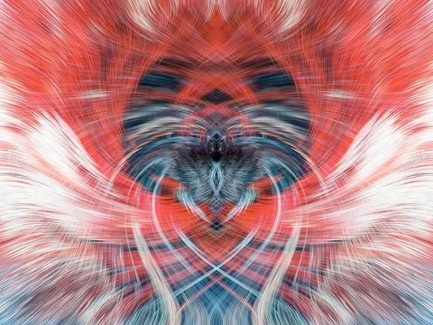 Design element for graphics Visionary surreal artworks Fractal Wall Art Des.. 스톡 일러스트