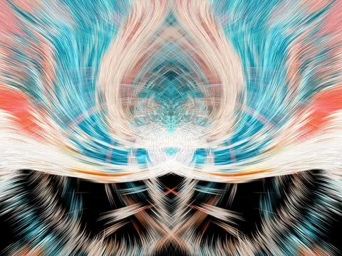 Design element for graphics Visionary surreal artworks Fractal Wall Art Des.. Stock Illustration