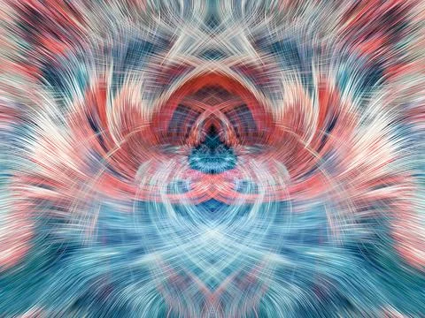 Design element for graphics Visionary surreal artworks Fractal Wall Art Des.. Illustrazione stock