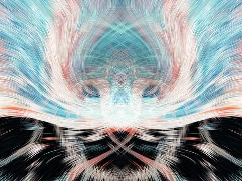 Design element for graphics Visionary surreal artworks Fractal Wall Art Des.. Stock Illustration