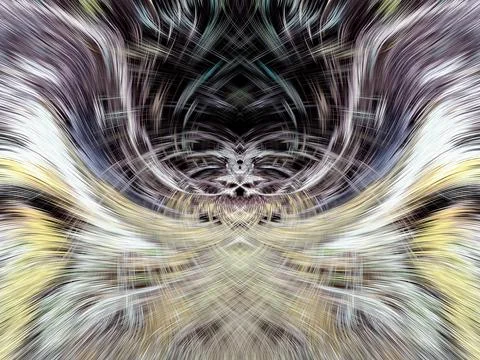 Design element for graphics Visionary surreal artworks Fractal Wall Art Des.. Illustrazione stock
