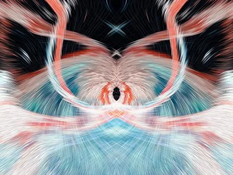 Design element for graphics Visionary surreal artworks Fractal Wall Art Des.. Stock Illustration