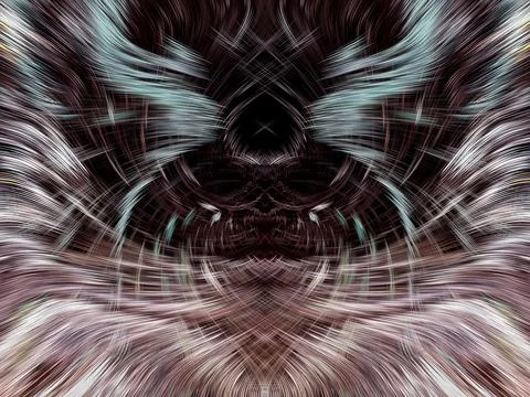 Design element for graphics Visionary surreal artworks Fractal Wall Art Des.. Stockillustratie