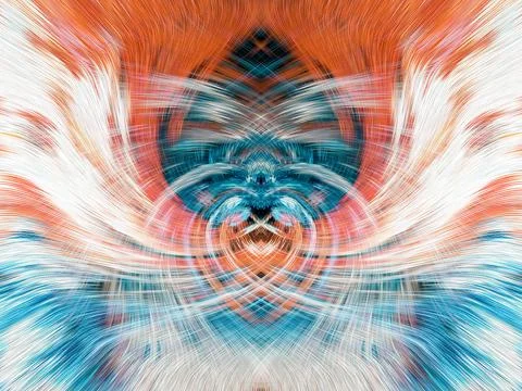 Design element for graphics Visionary surreal artworks Fractal Wall Art Des.. Stock Illustration