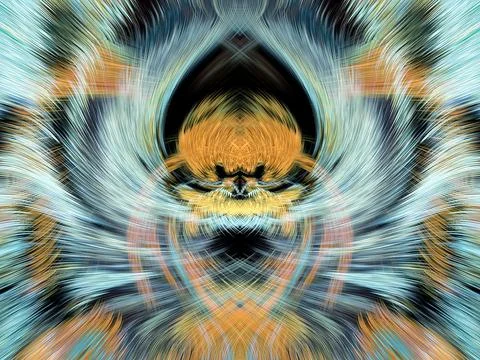 Design element for graphics Visionary surreal artworks Fractal Wall Art Des.. Stock Illustration